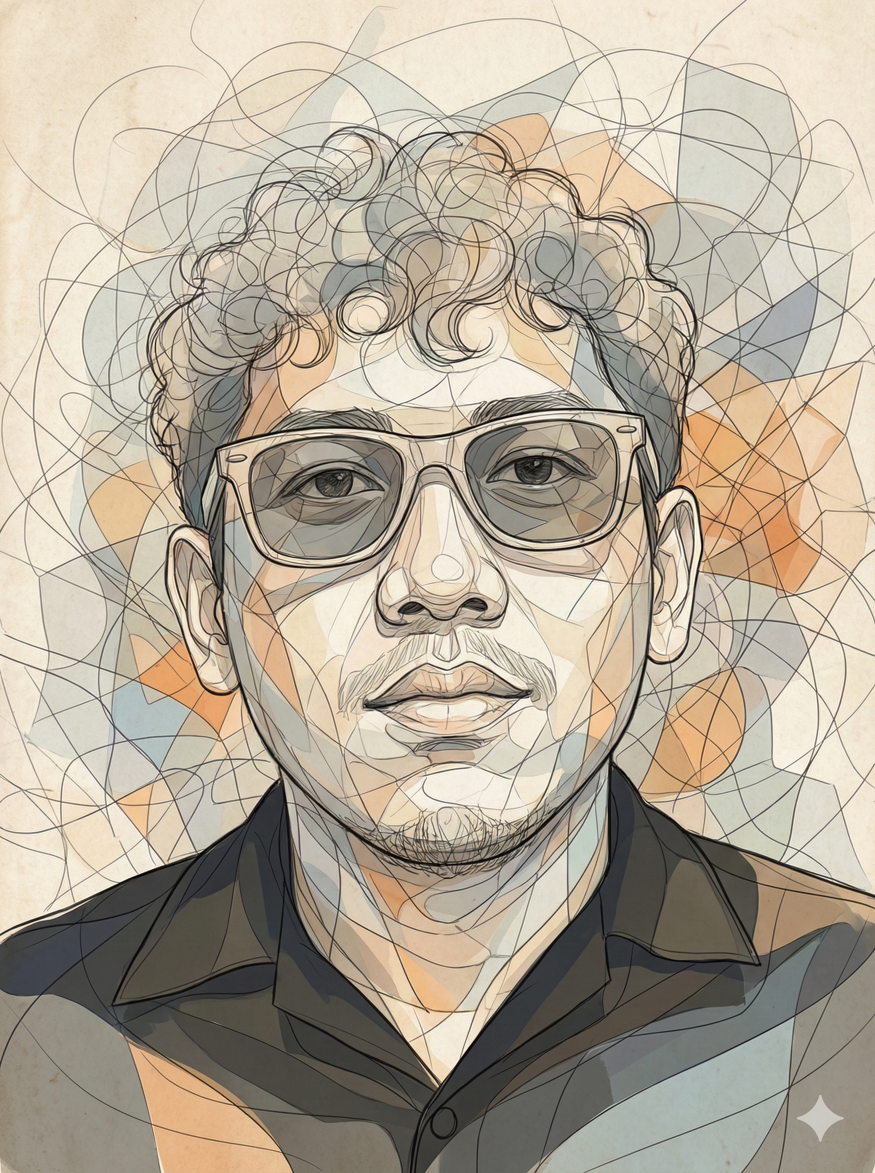 Geomatric Collage Style Prompt Gemini AI