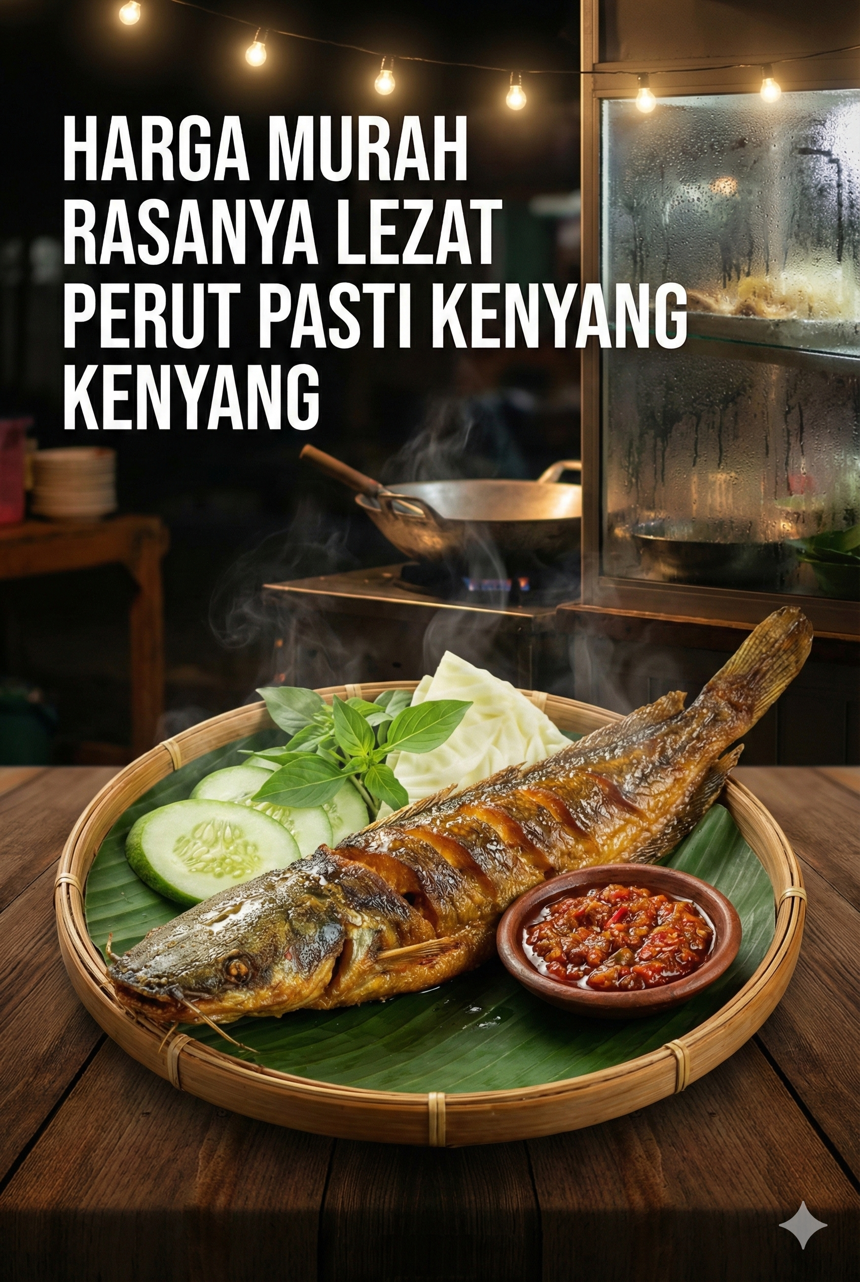 Poster menu pecel lele