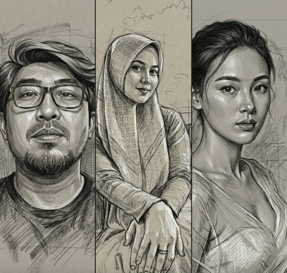 GRAPHITE POTRAIT SKETCHING