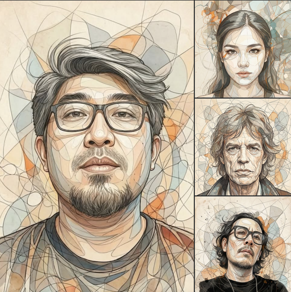 GEOMETRIC COLLAGE STYLE