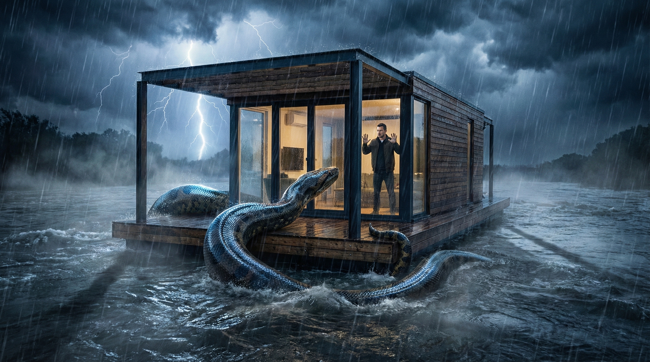 BUILDING A MODERN MINI FLOATING RAFT HOUSE - MASTER PROMPT