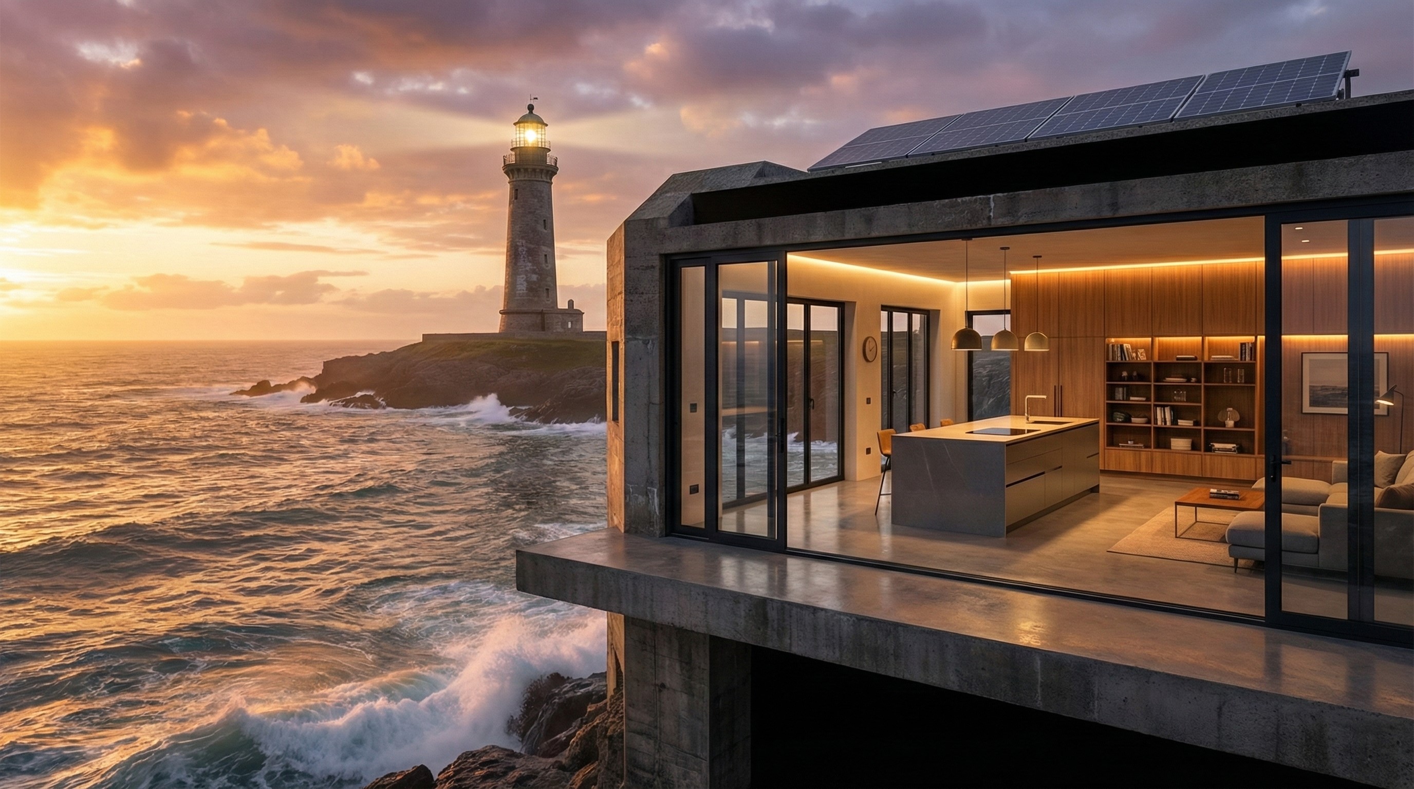 BUILDING A MODERN COASTAL BUNKER HOUSE - MASTER PROMPT