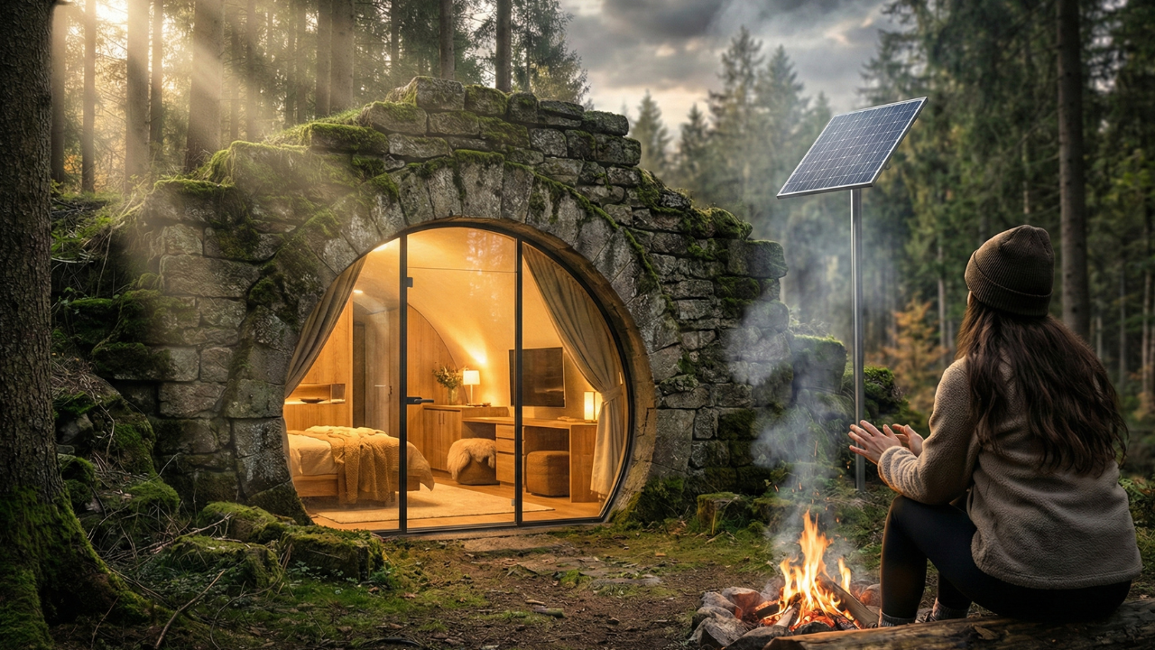 BUILDING A MODERN LUXURY HOUSE INSIDE AN ABANDONED CATACOMB — MASTER PROMPT
